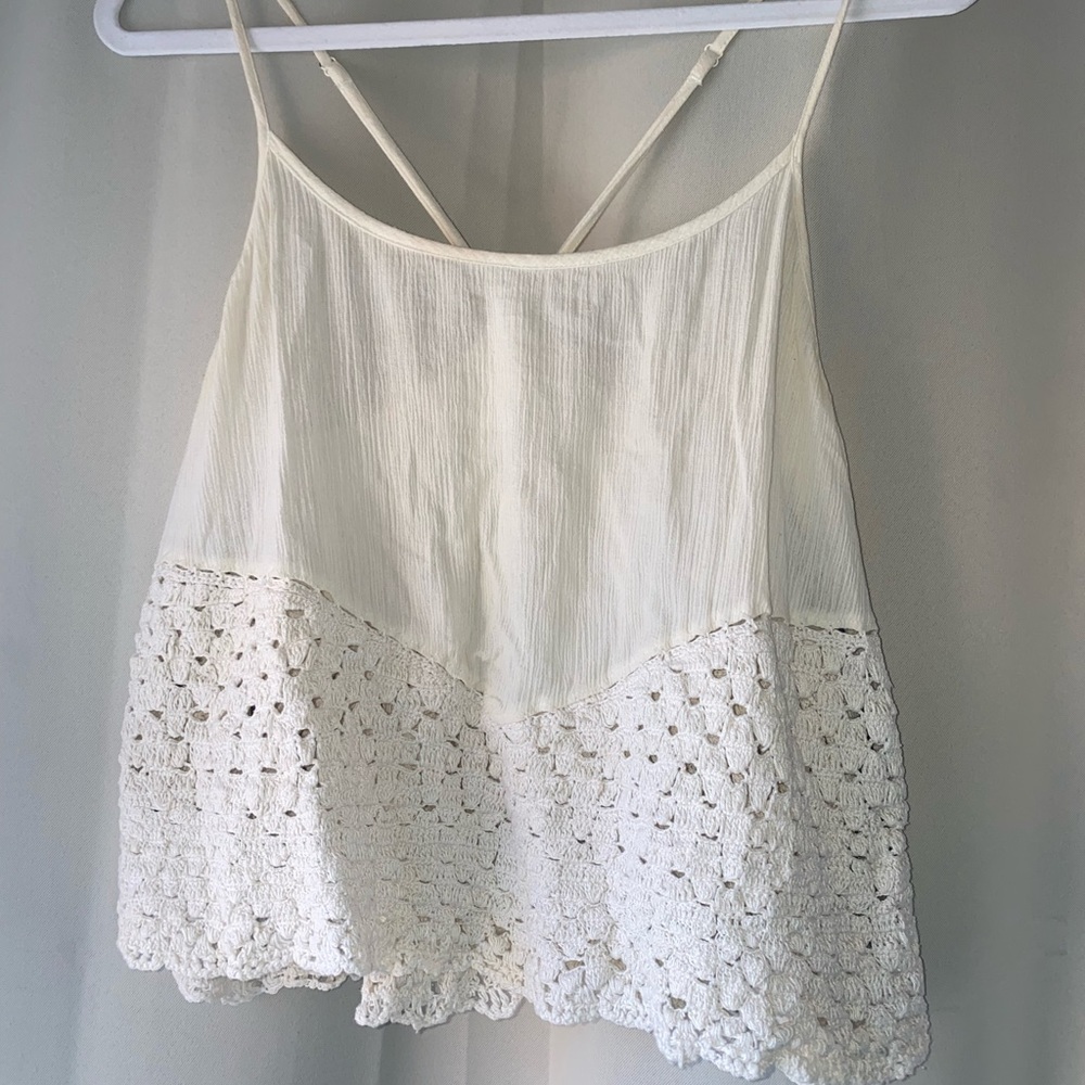 Ivory crotchet top